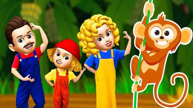 Dance Video | Cute Monkey Banana Sleeping Rhymes🐵🍌 img