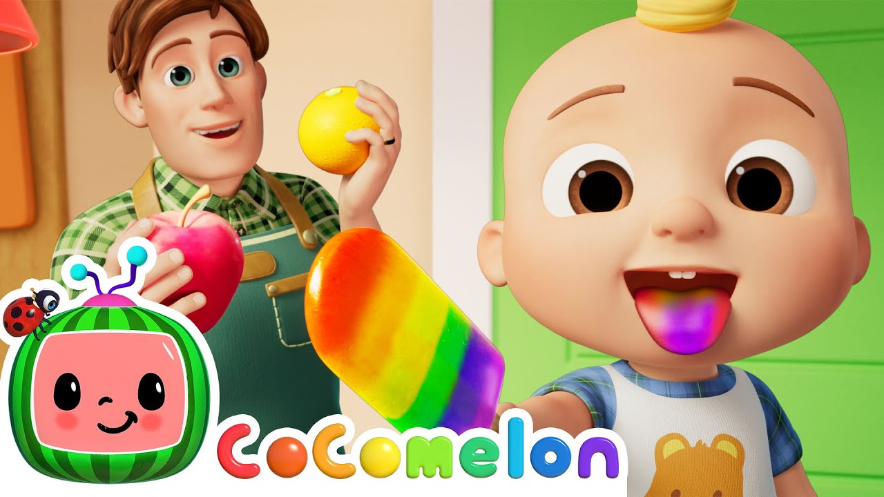 The Color Song! Rainbow Popsicles 🌈 | CoComelon Nursery Rhymes & Kids Songs img