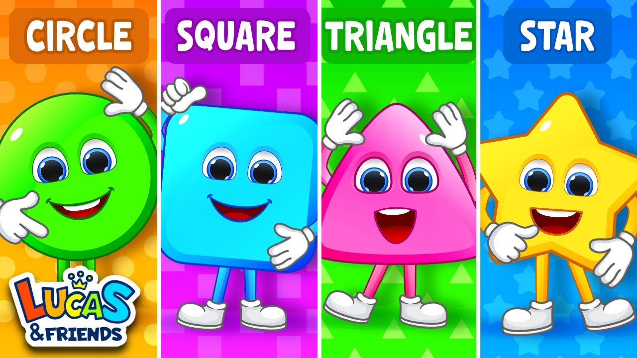 Learn Shapes Circle, Square, Triangle, Rectangle & more | Educational Videos For Toddlers & Babies img